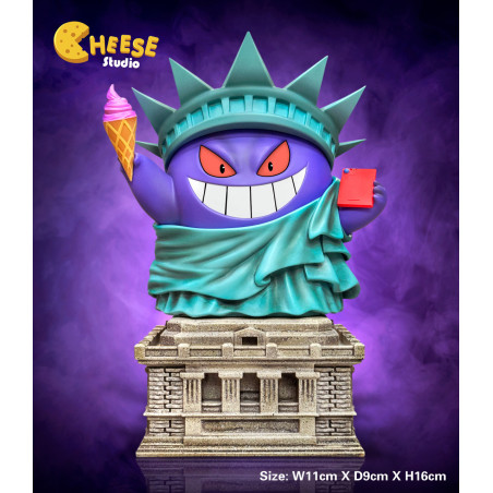 Pokemon Gengar Statue of Liberty Cheese Studio