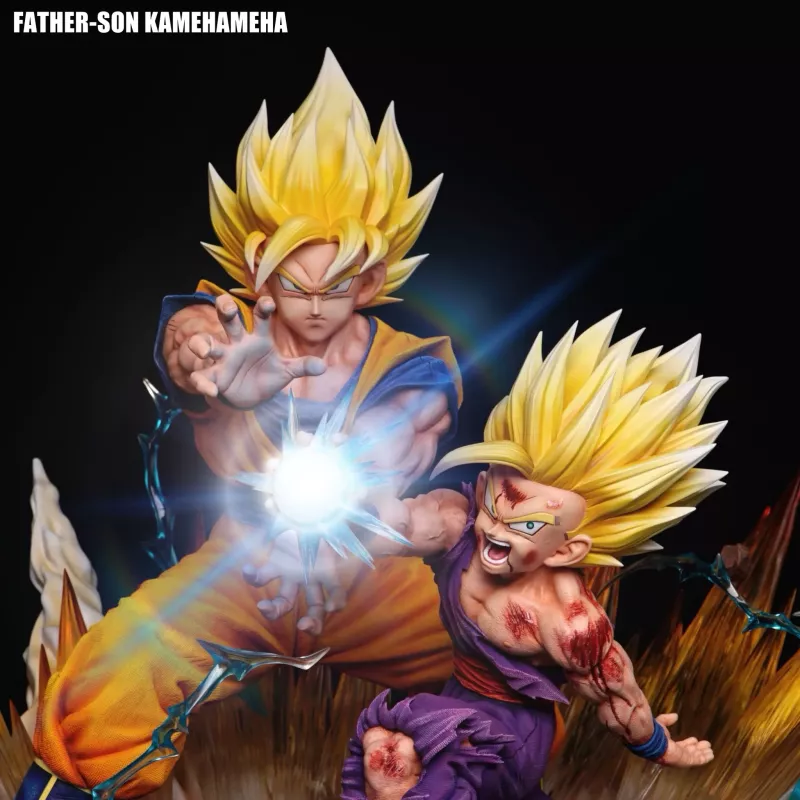 Dragon Ball Z Goku & Gohan Kamehameha Father and Son Figure Class