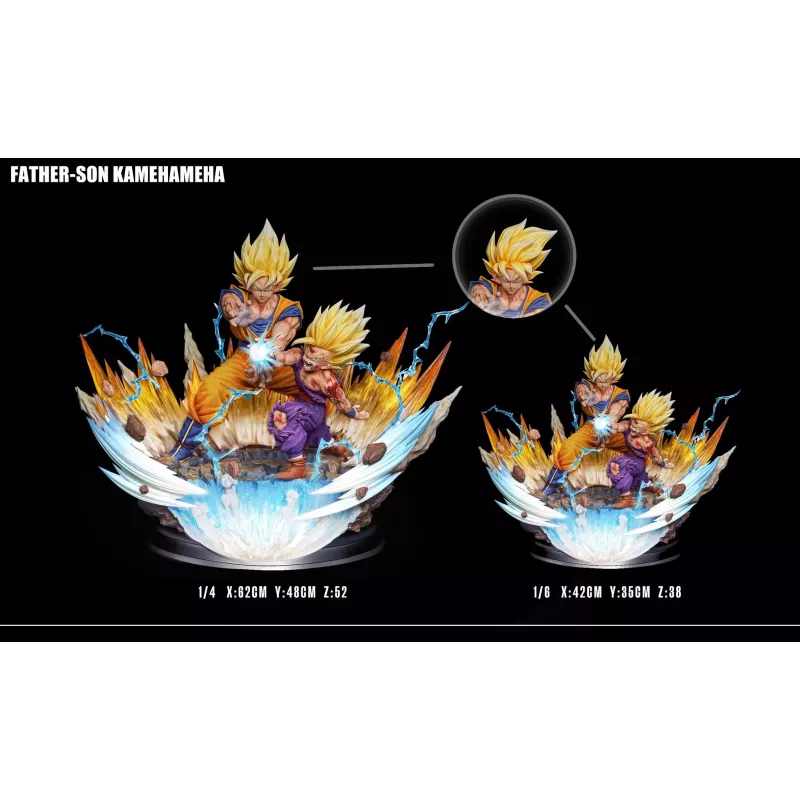 Dragon Ball Z Goku & Gohan Kamehameha Father and Son Figure Class