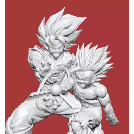 Dragon Ball Z Goku & Gohan Kamehameha Father and Son Figure Class
