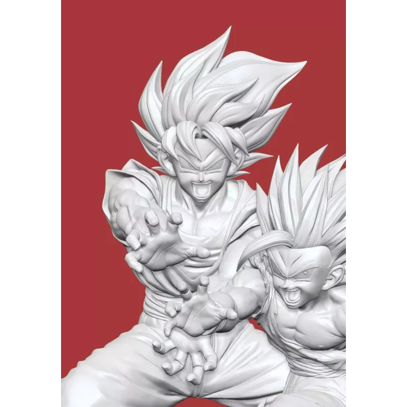 Dragon Ball Z Goku & Gohan Kamehameha Father and Son Figure Class