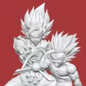 Dragon Ball Z Goku & Gohan Kamehameha Father and Son Figure Class