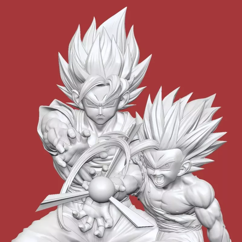 Dragon Ball Z Goku & Gohan Kamehameha Father and Son Figure Class