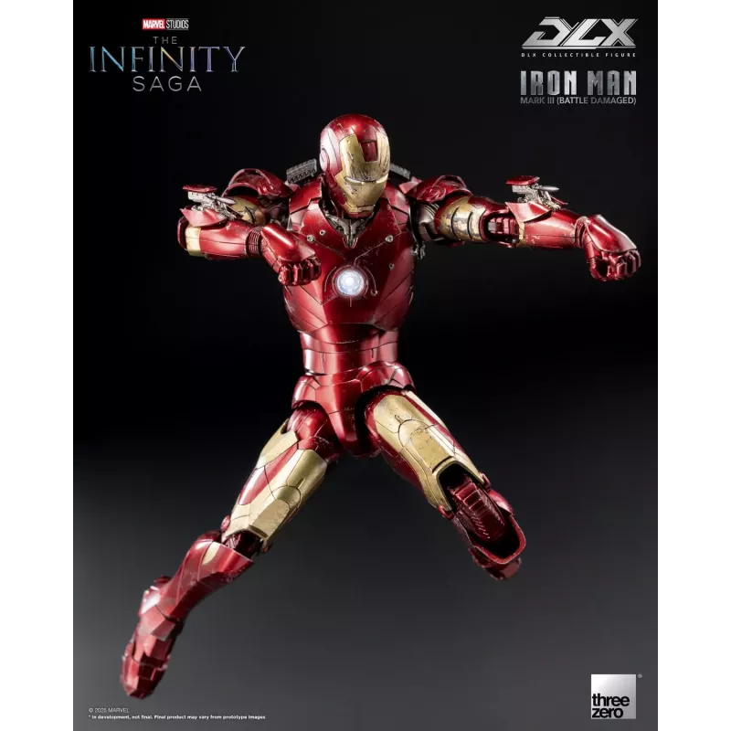 Marvel The Infinity Saga DLX Iron Man Mark 3 Battle Damaged Ver Threezero