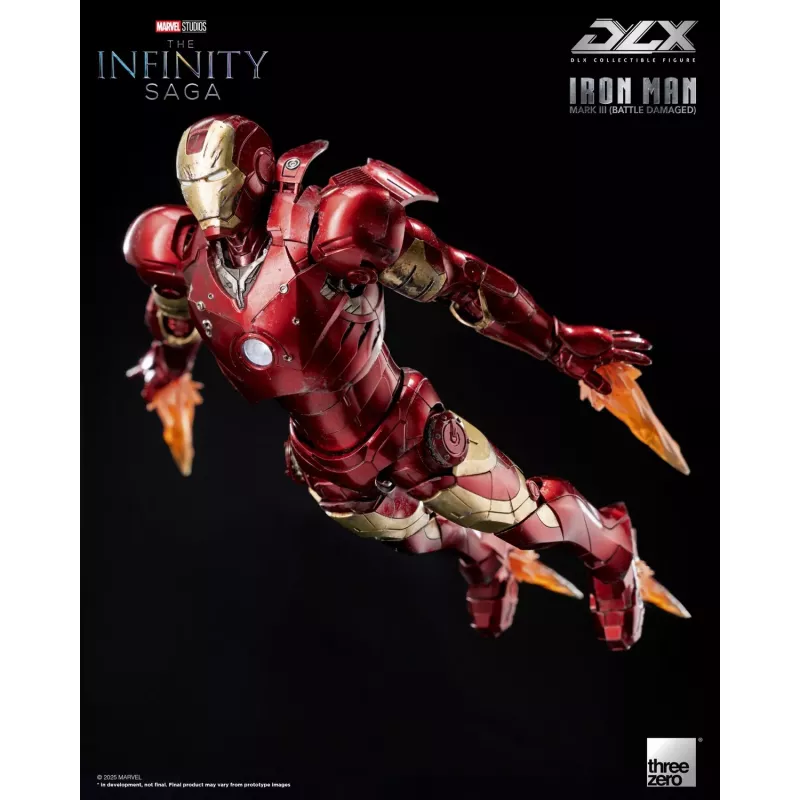 Marvel The Infinity Saga DLX Iron Man Mark 3 Battle Damaged Ver Threezero