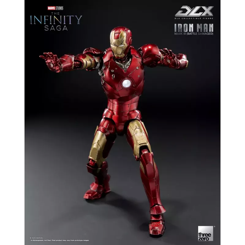 Marvel The Infinity Saga DLX Iron Man Mark 3 Battle Damaged Ver Threezero