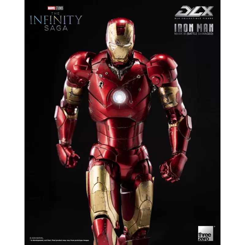 Marvel The Infinity Saga DLX Iron Man Mark 3 Battle Damaged Ver Threezero