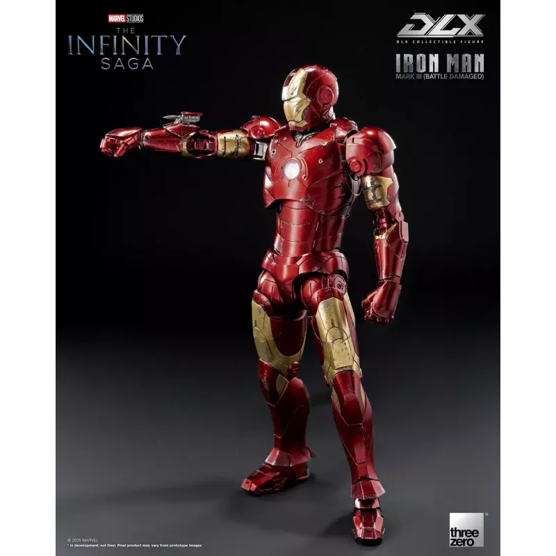Marvel The Infinity Saga DLX Iron Man Mark 3 Battle Damaged Ver Threezero