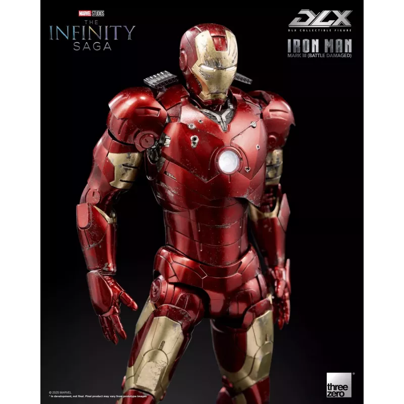 Marvel The Infinity Saga DLX Iron Man Mark 3 Battle Damaged Ver Threezero