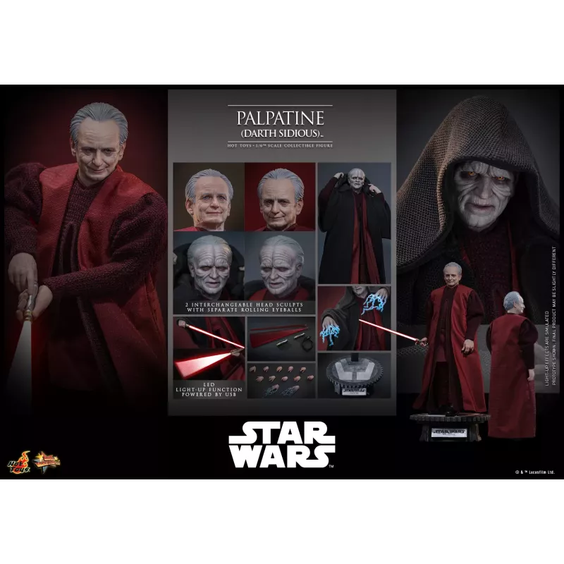 Star Wars: Episode III Revenge of the Sith Palpatine Darth Sidious Hot Toys