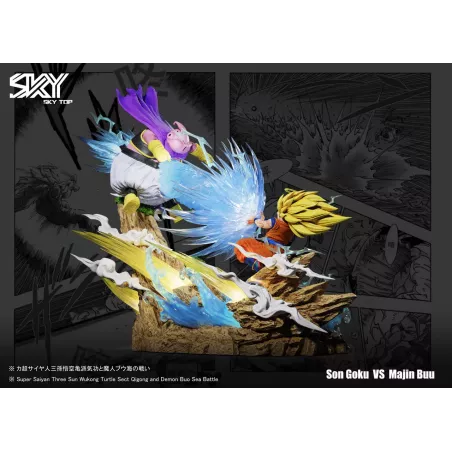 Dragon Ball Z Goku SSJ3 vs Fat Buu Sky Top