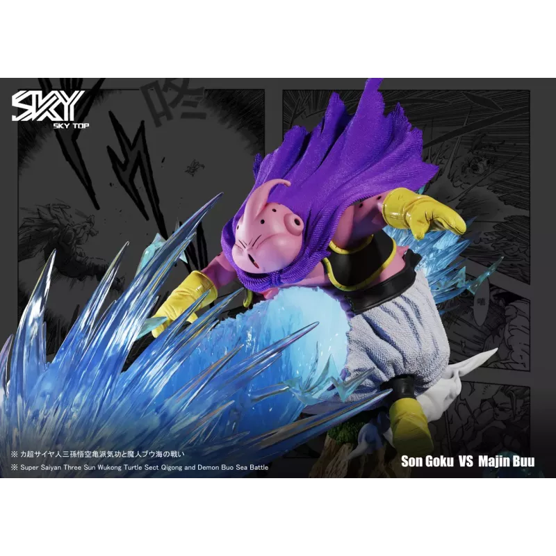 Dragon Ball Z Goku SSJ3 vs Fat Buu Sky Top