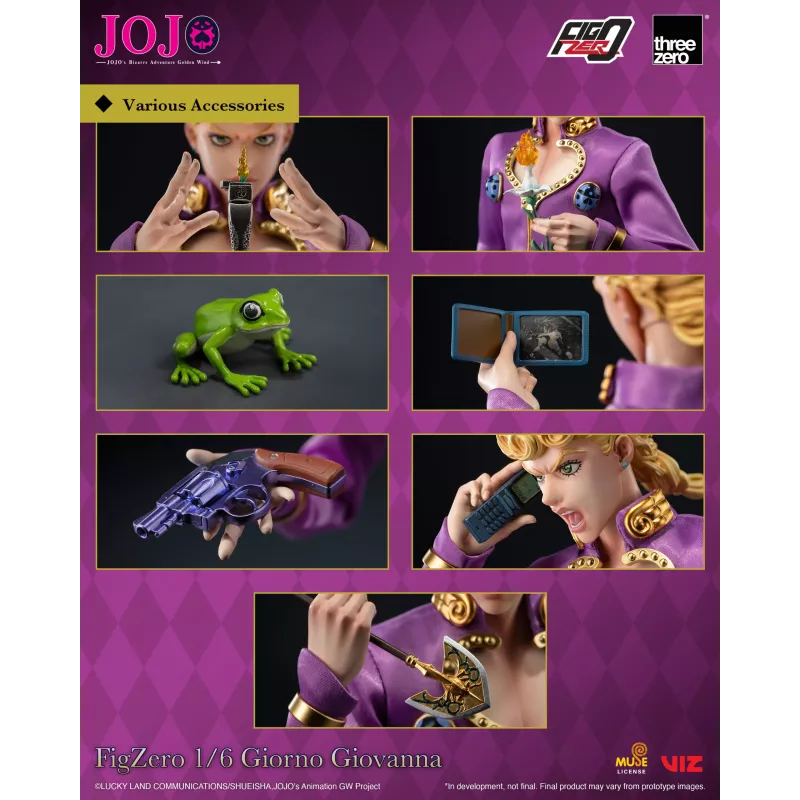 JOJO's Bizarre Adventure Giorno Giovanna - figura coleccionable de Threezero