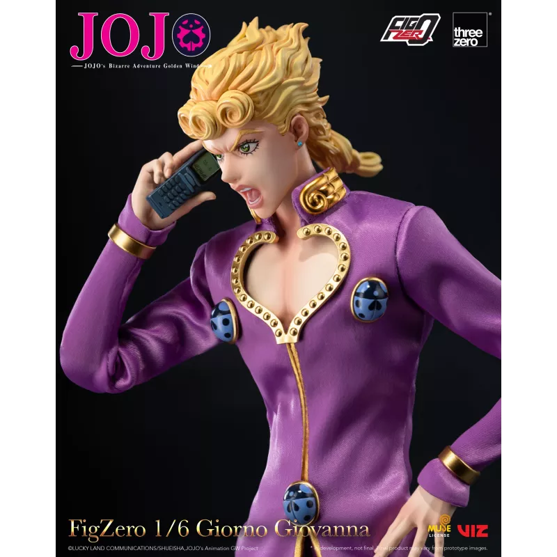 JOJO's Bizarre Adventure Giorno Giovanna - figura coleccionable de Threezero