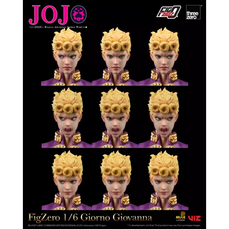 JOJO's Bizarre Adventure Giorno Giovanna - figura coleccionable de Threezero