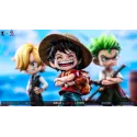 One Piece Q version The Three Strongest Luffy & Zoro & Sanji Big Feeler Studio & XOX Studio