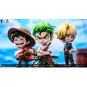 One Piece Q version The Three Strongest Luffy & Zoro & Sanji Big Feeler Studio & XOX Studio