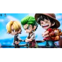One Piece Q version The Three Strongest Luffy & Zoro & Sanji Big Feeler Studio & XOX Studio