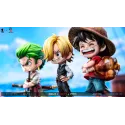 One Piece Q version The Three Strongest Luffy & Zoro & Sanji Big Feeler Studio & XOX Studio
