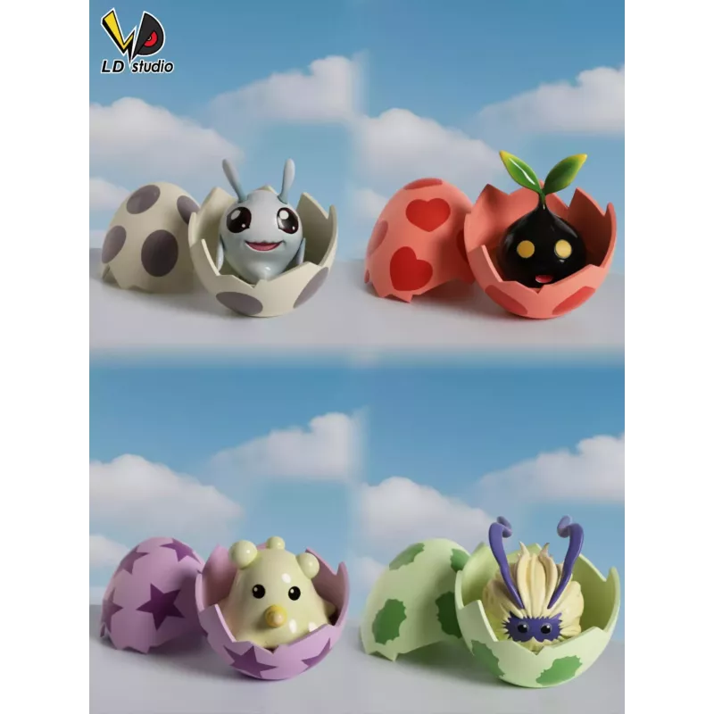 Digimon Bubbmon & Pichimon & Nyokimon & Yuramon LD Studio