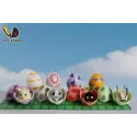 Digimon Bubbmon & Pichimon & Nyokimon & Yuramon LD Studio