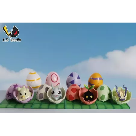 Digimon Bubbmon & Pichimon & Nyokimon & Yuramon LD Studio