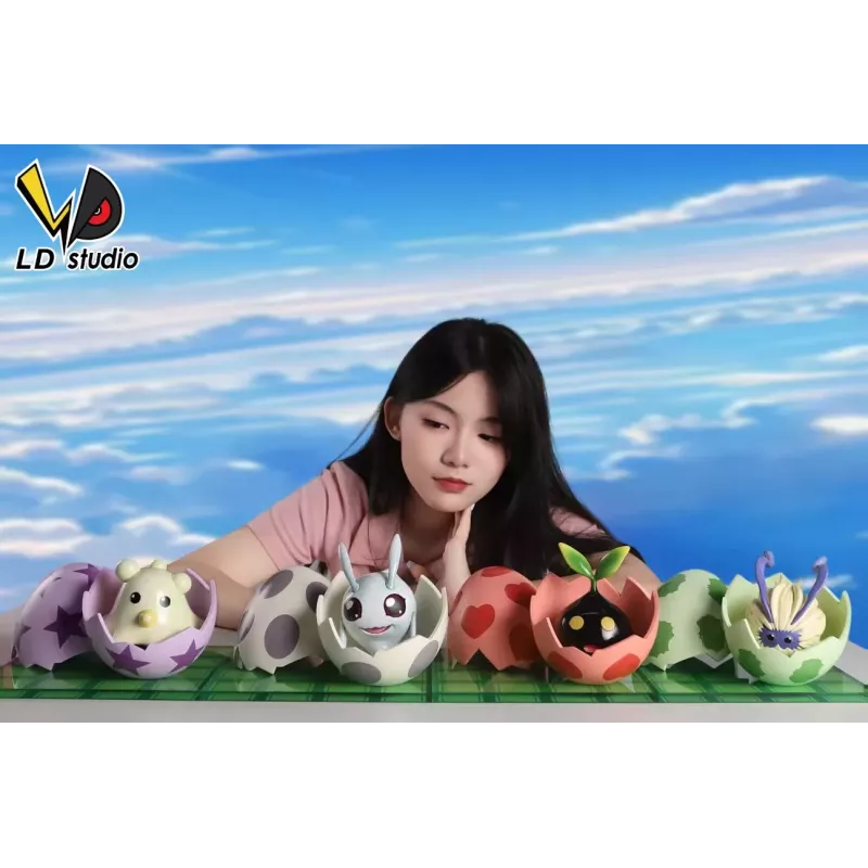 Digimon Bubbmon & Pichimon & Nyokimon & Yuramon LD Studio