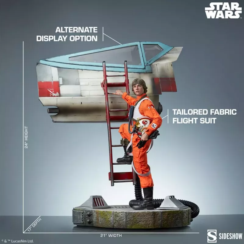 Star Wars Luke Skywalker & X-Wing: Red Five Sideshow
