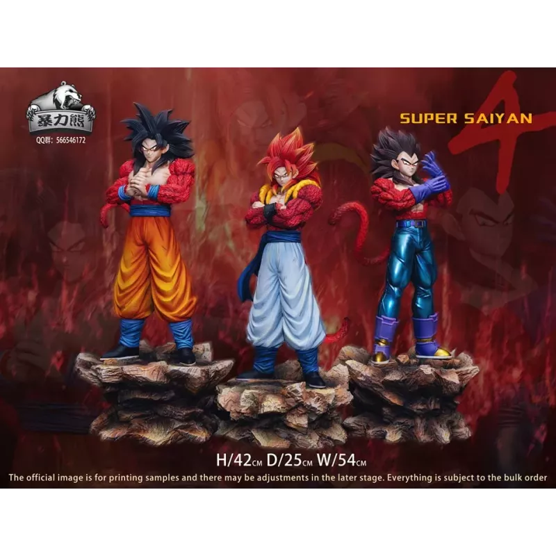 Dragon Ball GT Goku Vegeta Gogeta SSJ4 V2 Violent Bear