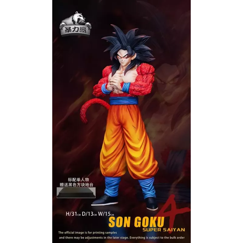 Dragon Ball GT Goku Vegeta Gogeta SSJ4 V2 Violent Bear
