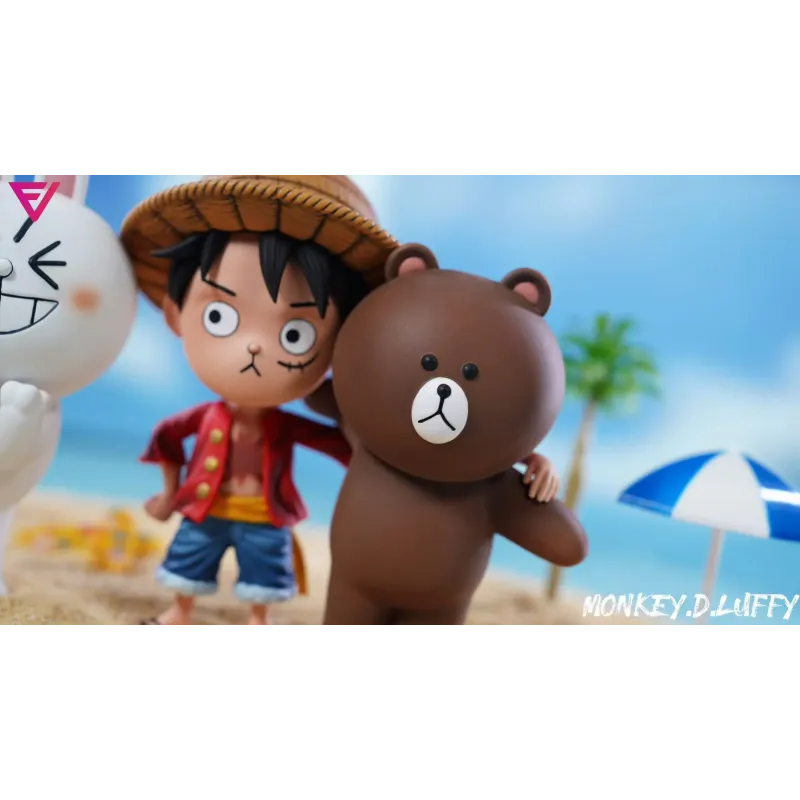 One Piece Q version Luffy & Brown & Cony EVE Studio