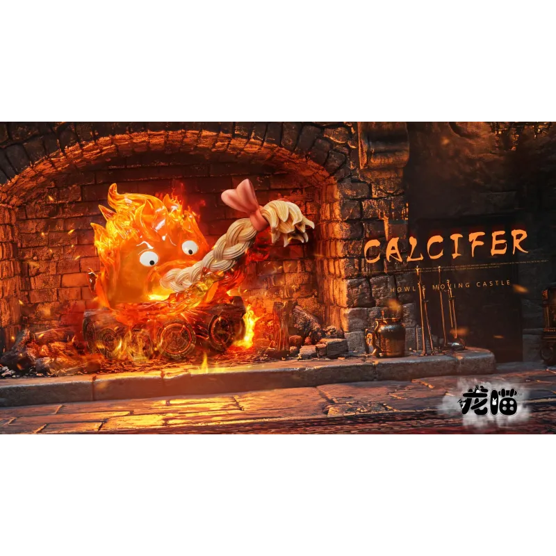 Howl's Moving Castle Calcifer eating hair Long Miao Studio
