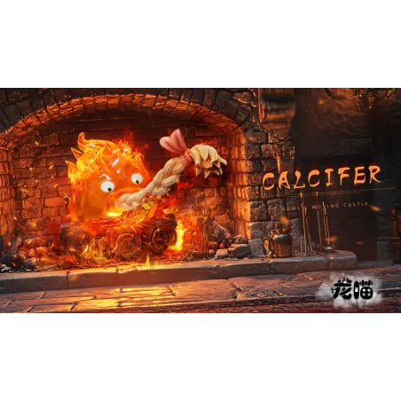 Howl's Moving Castle Calcifer eating hair Long Miao Studio