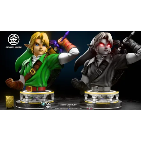The Legend of Zelda Adult Link & Dark Link Busts Kintsukuroi Studio