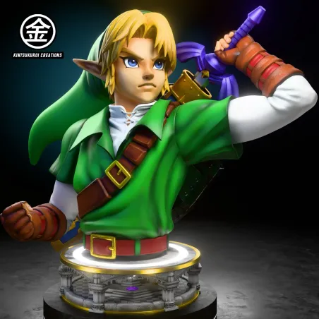 The Legend of Zelda Adult Link & Dark Link Busts Kintsukuroi Studio