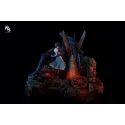Howl's Moving Castle Silhouette Moments Series Howl & Sophie Embrace Amidst the Flames SY Studio