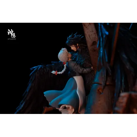 Howl's Moving Castle Silhouette Moments Series Howl & Sophie Embrace Amidst the Flames SY Studio