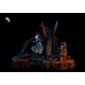 Howl's Moving Castle Silhouette Moments Series Howl & Sophie Embrace Amidst the Flames SY Studio