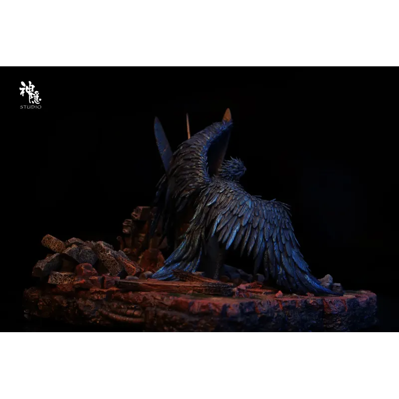 Howl's Moving Castle Silhouette Moments Series Howl & Sophie Embrace Amidst the Flames SY Studio