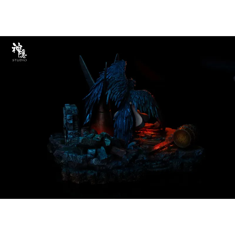 Howl's Moving Castle Silhouette Moments Series Howl & Sophie Embrace Amidst the Flames SY Studio