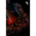 Howl's Moving Castle Silhouette Moments Series Howl & Sophie Embrace Amidst the Flames SY Studio