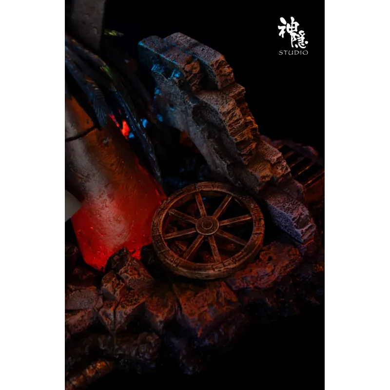 Howl's Moving Castle Silhouette Moments Series Howl & Sophie Embrace Amidst the Flames SY Studio