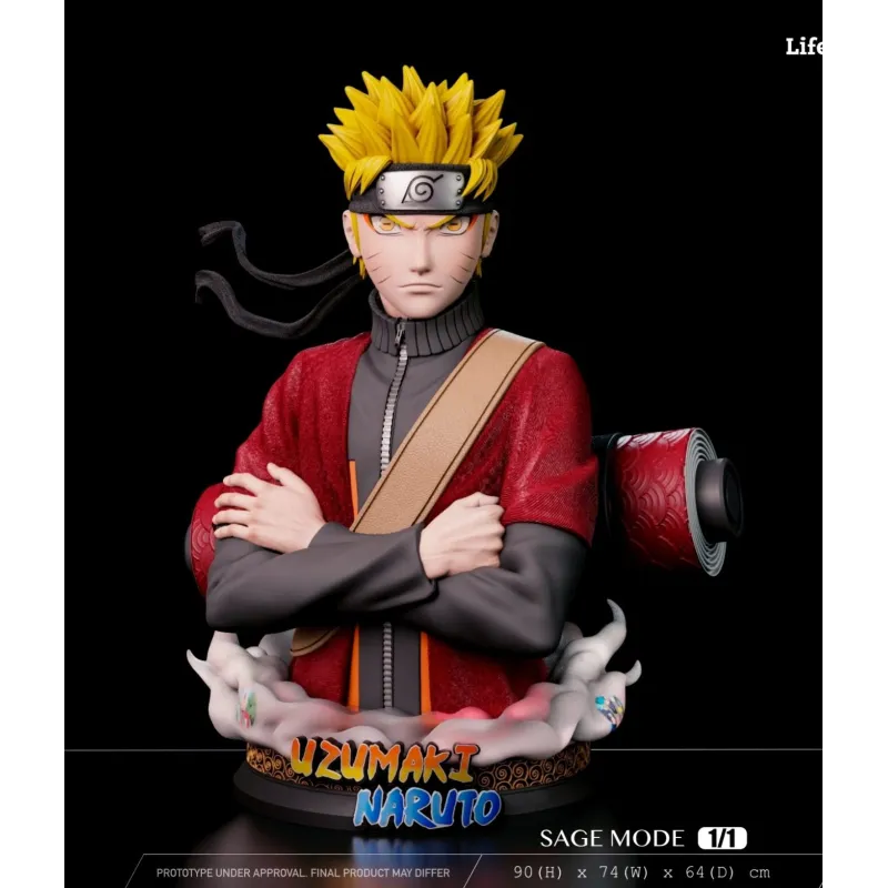 Naruto Modo Sabio Busto 1/1 - PowerClub Studio Oficial