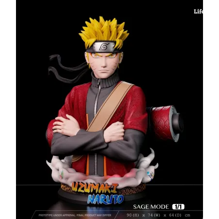 Naruto Modo Sabio Busto 1/1 - PowerClub Studio Oficial