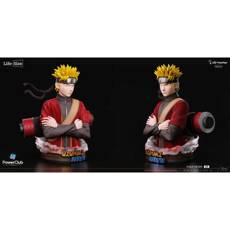 Naruto Modo Sabio Busto 1/1 - PowerClub Studio Oficial