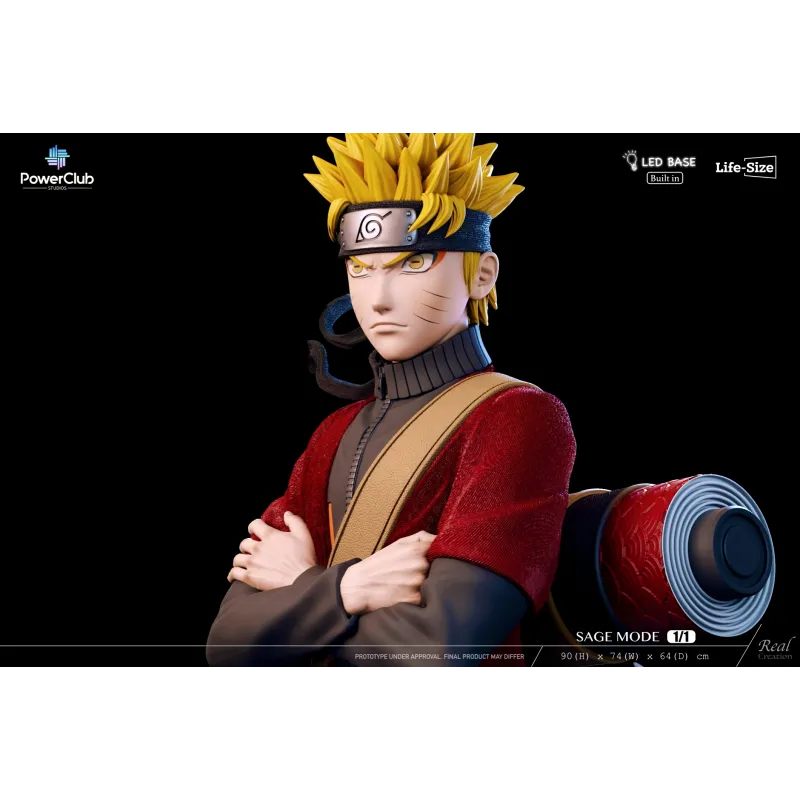 Naruto Modo Sabio Busto 1/1 - PowerClub Studio Oficial