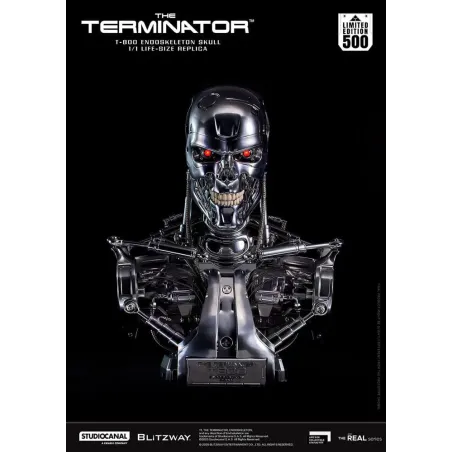 The Terminator The Real 1/1 Life-size Replica T-800 Endoskeleton Skull Blitzway
