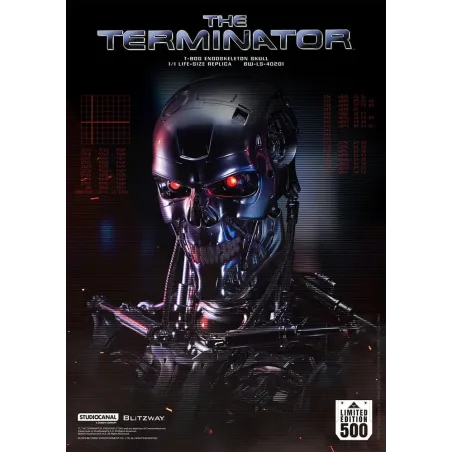 The Terminator The Real 1/1 Life-size Replica T-800 Endoskeleton Skull Blitzway