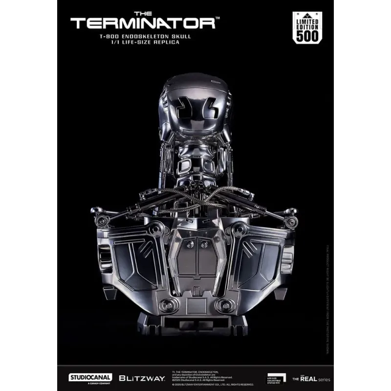 The Terminator The Real 1/1 Life-size Replica T-800 Endoskeleton Skull Blitzway