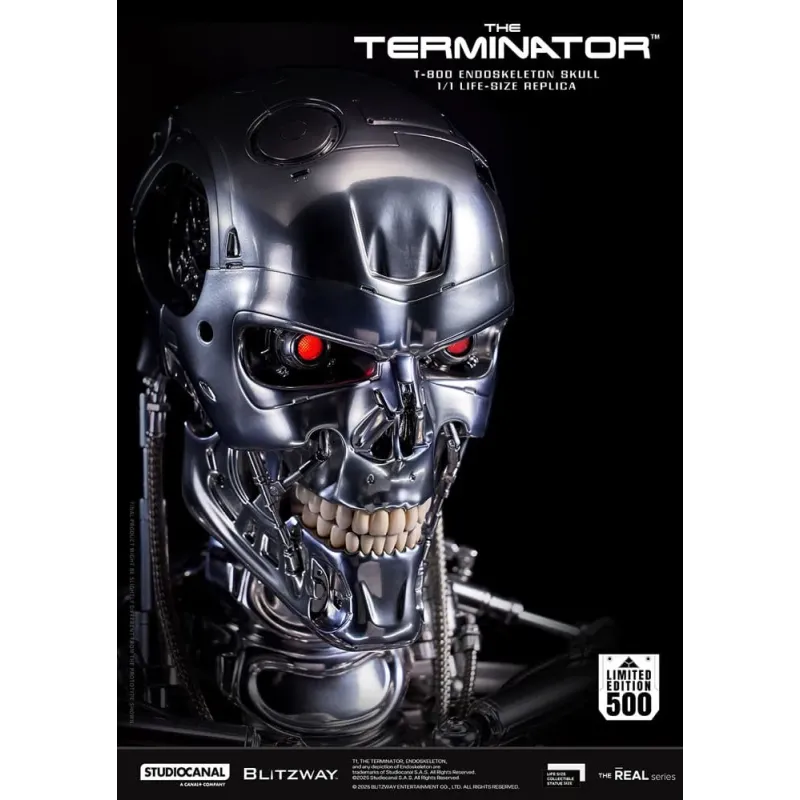 The Terminator The Real 1/1 Life-size Replica T-800 Endoskeleton Skull Blitzway